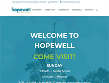 Tablet Screenshot of hopewellfriends.com